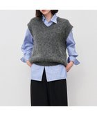【アンクレイヴ/uncrave】のアルパカファーニット Vネックベスト チャコール|ID: prp329100004598660 ipo3291000000032688296
