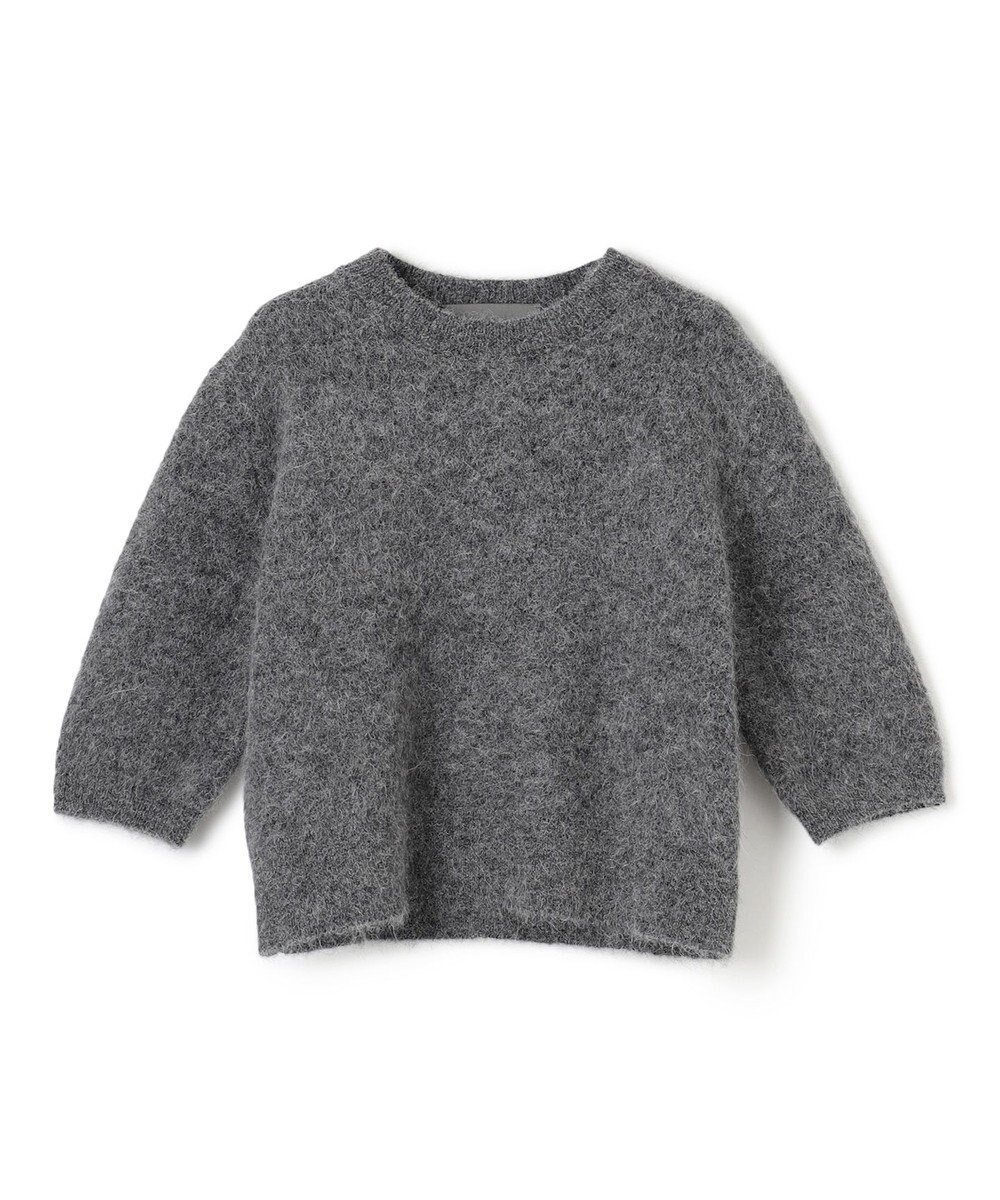 【アンクレイヴ/uncrave】のアルパカファーニット ショートトップス インテリア・キッズ・メンズ・レディースファッション・服の通販 founy(ファニー) 　ファッション　Fashion　レディースファッション　Ladies' Fashion Online　トップス・カットソー　Tops/Tshirt　ニット　Knit Tops　コンパクト　Compact　今季　This Season　ストレッチ　Stretch　セーター　Sweater　なめらか　Smooth　ベスト　Vest　半袖　Short Sleeve　A/W・秋冬　Aw・Autumn/Winter・Fw・Fall-Winter　NEW・新作・新着・新入荷　New Arrivals　チャコール|ID: prp329100004598662 ipo3291000000032688316