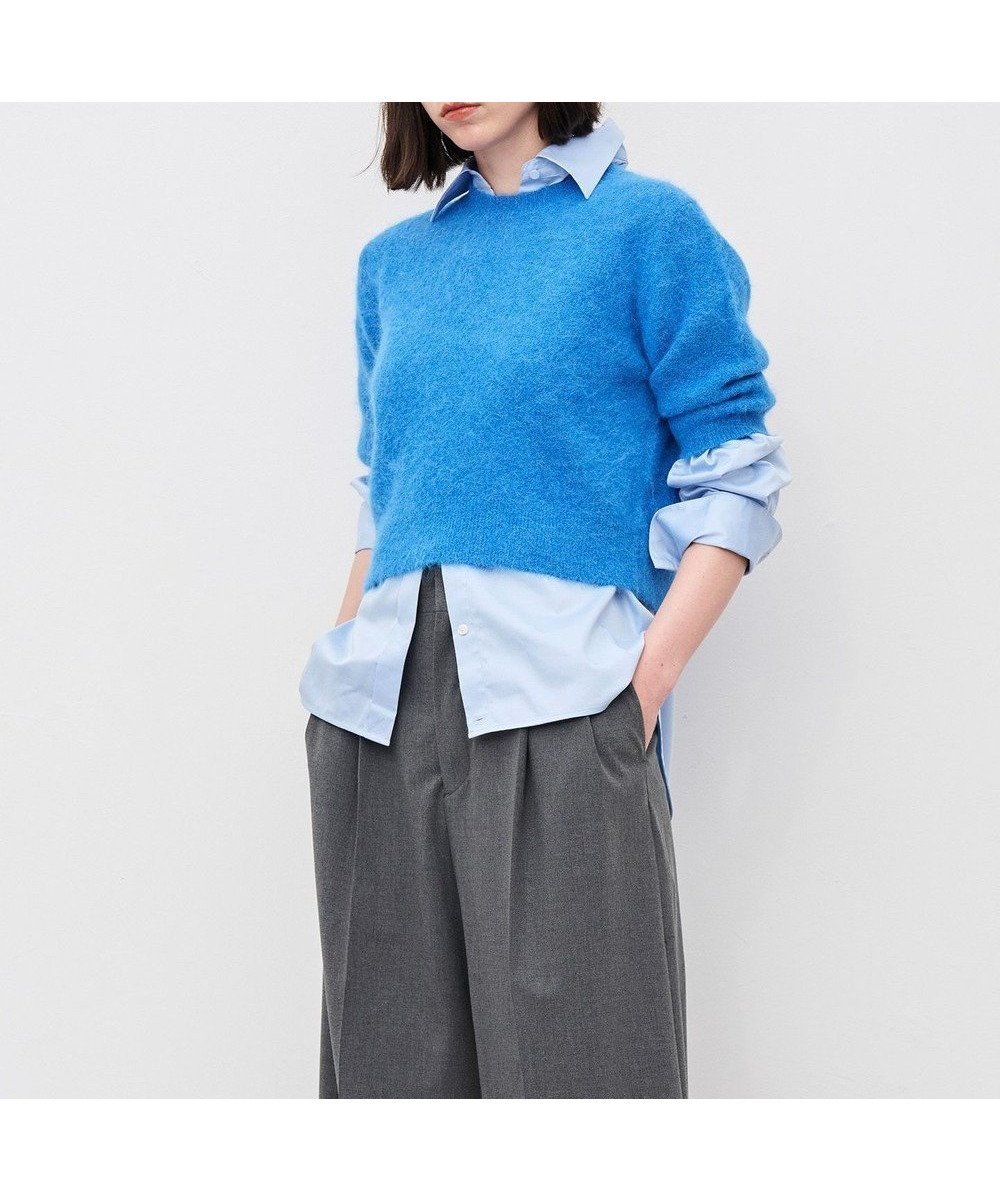 【アンクレイヴ/uncrave】のアルパカファーニット ショートトップス インテリア・キッズ・メンズ・レディースファッション・服の通販 founy(ファニー) ファッション Fashion レディースファッション Fashion for Women トップス・カットソー Cut & Sew Tops ニット Knit Tops & Sweaters コンパクト Compact, Small Size 今季 This Season, Current Season ストレッチ Stretch, Stretchy Fabric セーター Sweater, Knitwear なめらか Smooth, Silky Texture ベスト Vest, Waistcoat 半袖 Short Sleeve, Half Sleeve A/W・秋冬 Autumn/Winter ブルー|ID: prp329100004598662 ipo3291000000033629937