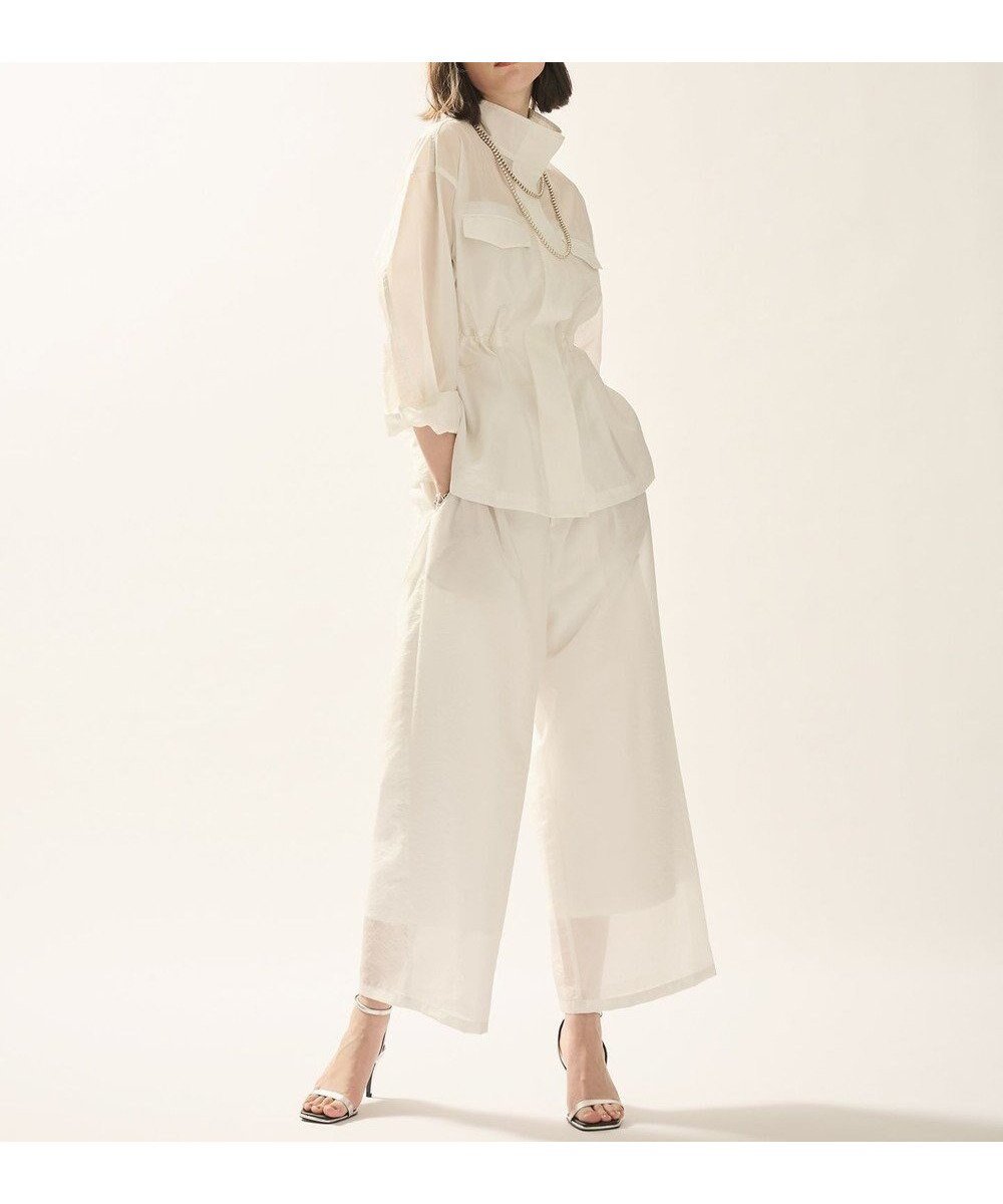 【アンクレイヴ/uncrave】のシアーオーガンジー ワイドパンツ 人気、トレンドファッション・服の通販 founy(ファニー) ファッション Fashion レディースファッション Fashion for Women パンツ Pants & Trousers エアリー Airy Texture シアー Sheer, See-Through シンプル Simple, Minimal ブライト Bright, Shiny ブルゾン Blouson, Bomber Jacket ミリタリー Military, Army Style 楽ちん Easy Fit, Comfortable ワイド Wide, Wide Fit A/W・秋冬 Autumn/Winter エレガント 上品 Elegant other-1|ID: prp329100004598664 ipo3291000000033670631