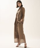 【アンクレイヴ/uncrave】のシアーオーガンジー ワイドパンツ カーキベージュ|ID: prp329100004598664 ipo3291000000033670633