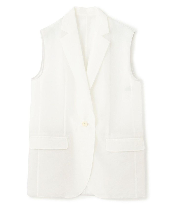 【アンクレイヴ/uncrave】のシアーオーガンジー テーラードジレ インテリア・キッズ・メンズ・レディースファッション・服の通販 founy(ファニー) https://founy.com/ ファッション Fashion レディースファッション Ladies' Fashion Online アウター Coat Outerwear トップス・カットソー Tops/Tshirt ベスト/ジレ Gilets/Vests エアリー Airy シアー Sheer シンプル Simple ブライト Bright ブルゾン Blouson ベスト Vest ミリタリー Military ワイド Wide A/W・秋冬 Aw・Autumn/Winter・Fw・Fall-Winter NEW・新作・新着・新入荷 New Arrivals エレガント 上品 Elegant |ID: prp329100004598665 ipo3291000000032688355