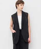 【アンクレイヴ/uncrave】のシアーオーガンジー テーラードジレ ブラック|ID: prp329100004598665 ipo3291000000032688362
