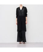 【アンクレイヴ/uncrave】の【ハンドウォッシャブル】シアーニット リブロングカーディガン ブラック|ID: prp329100004598668 ipo3291000000032688383