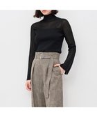 【アンクレイヴ/uncrave】の【ハンドウォッシャブル】シアーニット コンビトップス ブラック|ID: prp329100004598672 ipo3291000000033617804