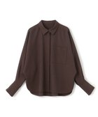 【アンクレイヴ/uncrave】の【ハンドウォッシャブル】ウォッシャブルウールライクツイル ドルマンシャツ ブラウン|ID: prp329100004598679 ipo3291000000032688447