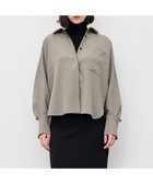 【アンクレイヴ/uncrave】の【ハンドウォッシャブル】ウォッシャブルウールライクツイル ドルマンシャツ シャンブレーチャコール|ID: prp329100004598679 ipo3291000000032688452