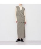 【アンクレイヴ/uncrave】の【ハンドウォッシャブル】ウォッシャブルウールライクツイル Iラインスカート シャンブレーチャコール|ID: prp329100004598683 ipo3291000000032688501