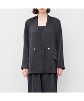 【アンクレイヴ/uncrave】のシャイニーダブルサテン ジャケット 人気、トレンドファッション・服の通販 founy(ファニー) ファッション Fashion レディースファッション Ladies' Fashion Online アウター Coat Outerwear ジャケット Jackets ノーカラージャケット No Collar Leather Jackets サテン Satin ジャケット Jacket スリット Slit ダブル Double ドレープ Drape フレア Flare ワイド Wide ワッシャー Washer A/W・秋冬 Aw・Autumn/Winter・Fw・Fall-Winter NEW・新作・新着・新入荷 New Arrivals |ID:prp329100004598694