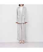 【アンクレイヴ/uncrave】の【ハンドウォッシャブル】シャイニーダブルサテン ワイドパンツ シルバーグレー|ID: prp329100004598696 ipo3291000000032688618