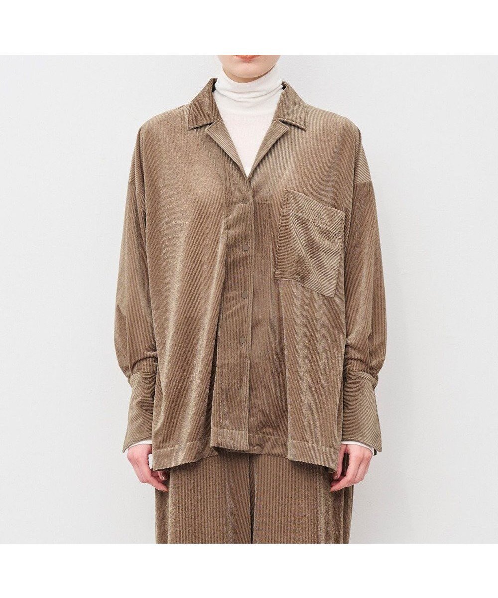 【アンクレイヴ/uncrave】の【マシンウォッシャブル】シアーベロアリブ シャツ インテリア・キッズ・メンズ・レディースファッション・服の通販 founy(ファニー) 　ファッション　Fashion　レディースファッション　Ladies' Fashion Online　トップス・カットソー　Tops/Tshirt　シャツ/ブラウス　Shirts/Blouses　ベロア　Velour　NEW・新作・新着・新入荷　New Arrivals　ギャザー　Gather　シアー　Sheer　セットアップ　Set Up　パジャマ　Pajamas　パターン　Pattern　ベロア　Velor　エレガント 上品　Elegant　A/W・秋冬　Aw・Autumn/Winter・Fw・Fall-Winter　ブラウン|ID: prp329100004598713 ipo3291000000032688729