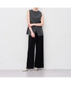 【アンクレイヴ/uncrave】の【マシンウォッシャブル】シアーベロアリブ ギャザーパンツ ブラック|ID: prp329100004598715 ipo3291000000032688745