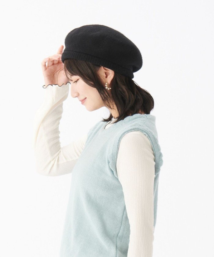 【ムーンバット/MOONBAT】のバスクリブ付きベレー帽 インテリア・キッズ・メンズ・レディースファッション・服の通販 founy(ファニー) https://founy.com/ ファッション Fashion レディースファッション Ladies' Fashion Online 帽子 Hats クラシカル Classical フォルム Form 今季 This Season 傘 Umbrella 帽子 Hat A/W・秋冬 Aw・Autumn/Winter・Fw・Fall-Winter 防寒 Cold Protection |ID: prp329100004598726 ipo3291000000032688838