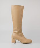 【ボントレ/BONTRE】の【PRECIEUX JOUET/プレシュウジュエ】オブリークジップロングブーツ ベージュ|ID: prp329100004598742 ipo3291000000032688965