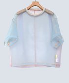 【コキュウ/COQ】の【家庭選択可能/レイヤードスタイル】SHEER ORGANZA T シアーTシャツ サックス|ID: prp329100004598745 ipo3291000000032688982