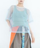 【コキュウ/COQ】の【日本製/レイヤード/洗える】SHEER ORGANZA シアーTシャツ サックス|ID: prp329100004598745 ipo3291000000033655283