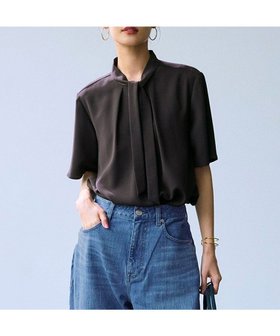【23区/NIJYUSANKU】 【UVカット/接触冷感/吸水速乾】ストレッチジョーゼット ボウタイ カットソー人気、トレンドファッション・服の通販 founy(ファニー) ファッション Fashion レディースファッション Ladies' Fashion Online トップス・カットソー Tops/Tshirt シャツ/ブラウス Shirts/Blouses ロング / Tシャツ T-Shirts カットソー Cut and Sewn 春 Spring 秋 Autumn/Fall カットソー Cut And Sew 吸水 Water Absorption ジョーゼット Georgette ストレッチ Stretch セットアップ Set Up リボン Ribbon ワイド Wide S/S・春夏 Ss・Spring/Summer NEW・新作・新着・新入荷 New Arrivals 夏 Summer エレガント 上品 Elegant 2025年 2025 2025春夏・S/S Ss,Spring/Summer,2025 |ID:prp329100004598766