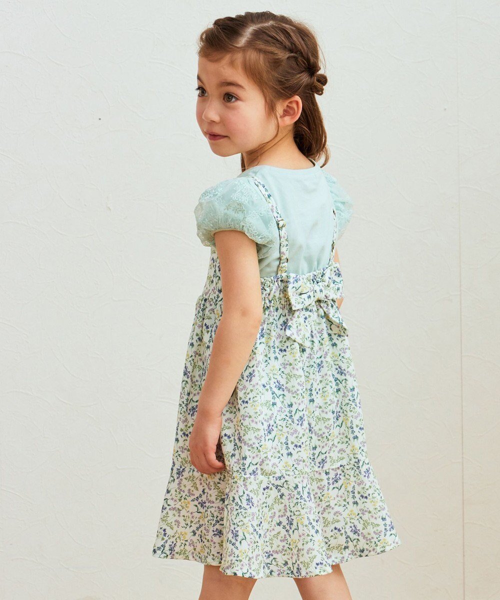 【エニファム/any FAM / KIDS】のフラワープリント キャミ ワンピース インテリア・キッズ・メンズ・レディースファッション・服の通販 founy(ファニー) 　ファッション　Fashion　キッズファッション　KIDS Children’s Clothing　ワンピース　Dress/Kids　キャミ　Cami　キャミワンピース　Cami Dress　フラワー　Flower　プリント　Print　ポケット　Pocket　リボン　Ribbon　再入荷　Restock/Back In Stock/Re Arrival　夏　Summer　春　Spring　S/S・春夏　Ss・Spring/Summer　オフホワイト系|ID: prp329100004599414 ipo3291000000032695317