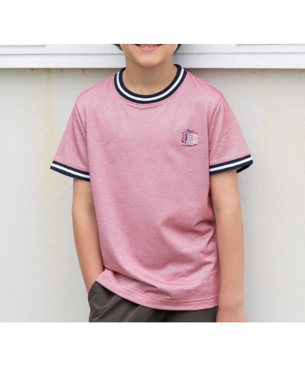 【ジェイ プレス/J.PRESS / KIDS】の【110-130cm】COOLMAX コンビボーダー リブTシャツ 人気、トレンドファッション・服の通販 founy(ファニー) 　ファッション　Fashion　キッズファッション　Fashion for Kids　トップス・カットソー　Cut & Sew Tops　春　Spring　カットソー　Cut and Sewn Top　コンビ　Combo, Combination Style　スマホ　Smartphone, Mobile Device　ボーダー　Border, Stripe　ワンポイント　One Point, Statement Accent　S/S・春夏　SS, Spring/Summer, Warm Season　夏　Summer　2024年　2024　2024春夏・S/S　Spring/Summer 2024 SS24　 other-1|ID: prp329100004599422 ipo3291000000032695367