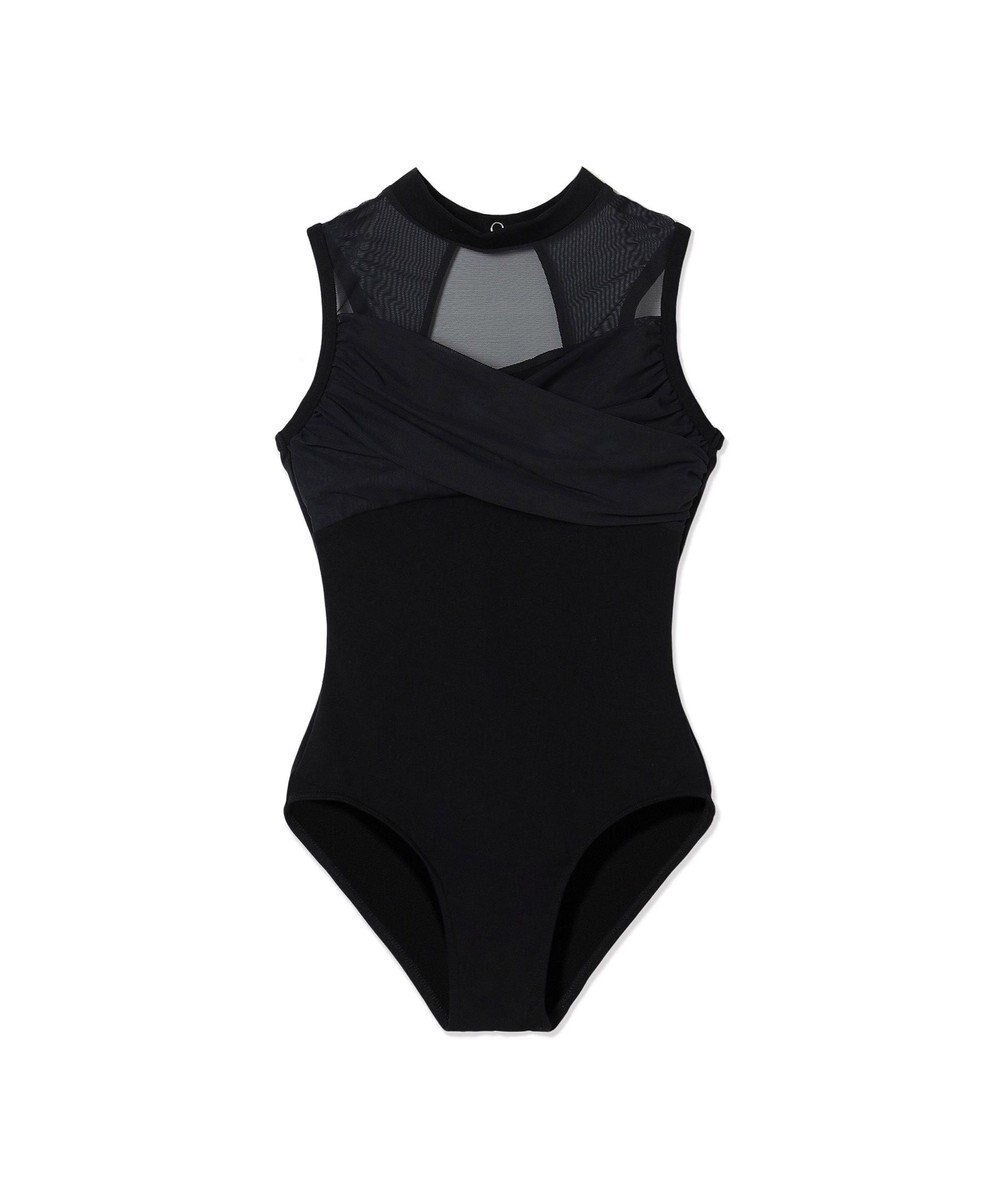 【チャコット/Chacott / KIDS】のハイネックレオタード インテリア・キッズ・メンズ・レディースファッション・服の通販 founy(ファニー) 　ファッション　Fashion　キッズファッション　Fashion for Kids　新作・新入荷　New Arrivals / New In　カシュクール　Wrap Design　ストレッチ　Stretch, Stretchy Fabric　チュール　Tulip, Tulip Motif　ドレープ　Drape, Draping Fabric　ハイネック　High Neck, Mock Neck　ヨーク　Yoke, Yoke Design　人気　Popular, Best Seller　定番　Standard, Basic Item　ブラック|ID: prp329100004599424 ipo3291000000033474429