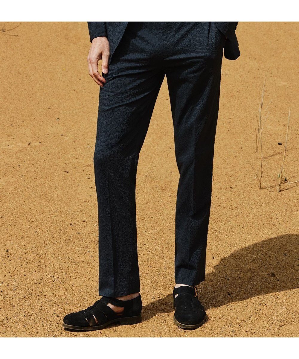 【五大陸/gotairiku / MEN】のセットアップ可【軽量/ストレッチ】クールマックスサッカーセットアップ パンツ 人気、トレンドファッション・服の通販 founy(ファニー) 　ファッション　Fashion　メンズファッション　Men's Style Online　ボトムス　Bottoms/Men　ウォッシャブル　Washable　ストレッチ　Stretch　セットアップ　Set Up　テーパード　Tapered　吸水　Water Absorption　夏　Summer　春　Spring　S/S・春夏　Ss・Spring/Summer　軽量　Lightweight　 other-1|ID: prp329100004599429 ipo3291000000032695449