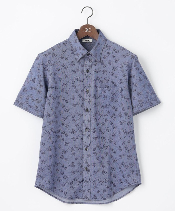 【ジョセフ アブード/JOSEPH ABBOUD / MEN】の【吸水速乾】シャンブレープリントジャージシャツ インテリア・キッズ・メンズ・レディースファッション・服の通販 founy(ファニー) https://founy.com/ ファッション Fashion メンズファッション Men's Style Online トップス・カットソー Tops/Tshirt/Men シャツ Shirts おすすめ Recommend シャンブレー Chambray ジャケット Jacket ジャージ Jersey プリント Print モチーフ Motif 再入荷 Restock/Back In Stock/Re Arrival 半袖 Short Sleeve 吸水 Water Absorption 夏 Summer 抗菌 Antibacterial 春 Spring S/S・春夏 Ss・Spring/Summer 鹿の子 Pique |ID: prp329100004599433 ipo3291000000032695466