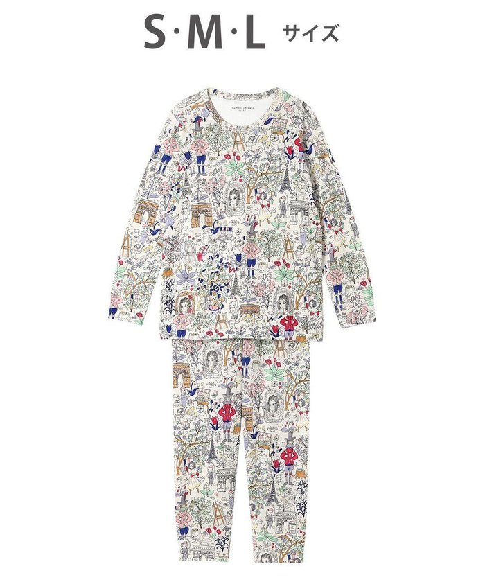 【ツモリチサト スリープ/tsumori chisato SLEEP】のツモリチサト パジャマ 長袖 長ズボン 綿混(本体) レディース UDX582 /ワコール インテリア・キッズ・メンズ・レディースファッション・服の通販 founy(ファニー) https://founy.com/ ファッション Fashion レディースファッション Ladies' Fashion Online トップス・カットソー Tops/Tshirt スリーブ Sleeve ネコ Cat パジャマ Pajamas ボトム Bottom 長袖 Long Sleeve |ID: prp329100004599442 ipo3291000000032695588