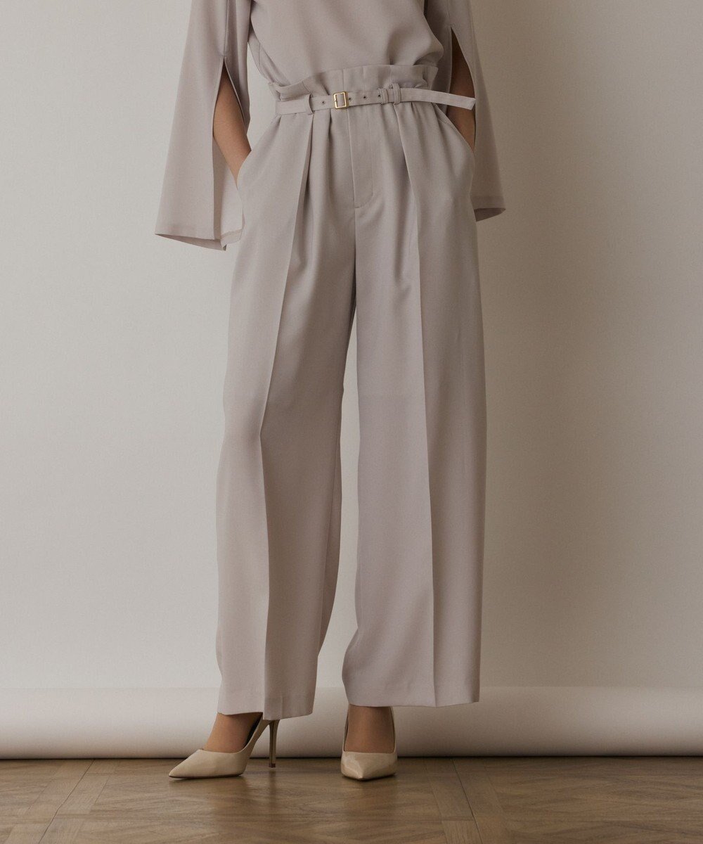【グレース コンチネンタル/GRACE CONTINENTAL】のハイウエストワイドパンツ 人気、トレンドファッション・服の通販 founy(ファニー) 　ファッション　Fashion　レディースファッション　Fashion for Women　パンツ　Pants & Trousers　春　Spring　ジョーゼット　Georgette, Semi-Sheer Fabric　セットアップ　Set-Up, Coordinated Outfit　フォーマル　Formal, Dressy　マニッシュ　Mannish, Boyish　ワイド　Wide, Wide Fit　S/S・春夏　SS, Spring/Summer, Warm Season　再入荷　Restock / Back in Stock　おすすめ　Recommended / Our Picks　夏　Summer　エレガント 上品　Elegant　 other-1|ID: prp329100004599444 ipo3291000000032695596
