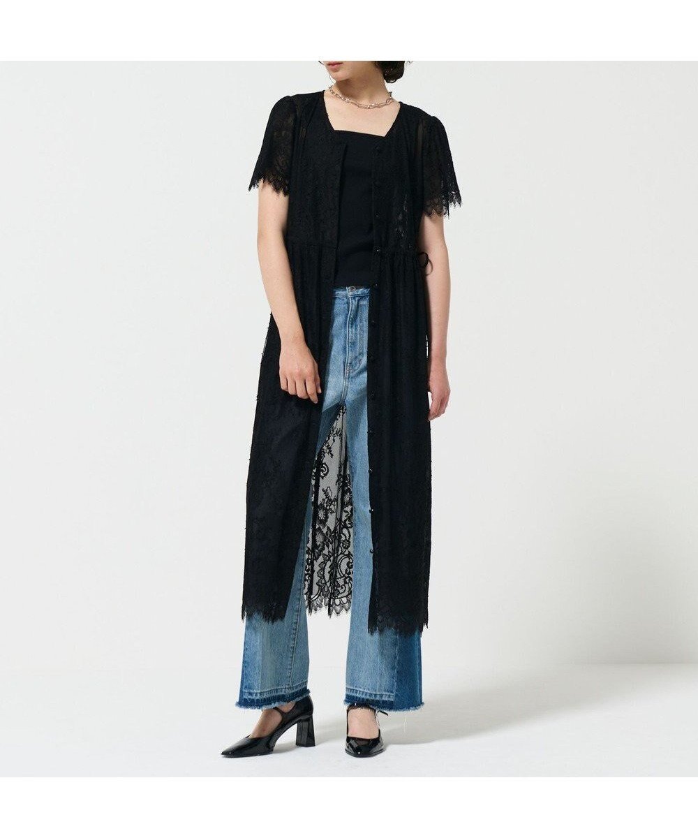 【グレース コンチネンタル/GRACE CONTINENTAL】のレースドロストワンピース インテリア・キッズ・メンズ・レディースファッション・服の通販 founy(ファニー) ファッション Fashion レディースファッション Fashion for Women ワンピース Dresses おすすめ Recommended / Our Picks スカラップ Scallop, Scalloped Edge デニム Denim, Jeans Material レーシー Lacy, Lace-Like レース Lace, Lace Fabric ロマンティック Romantic, Feminine Style 夏 Summer S/S・春夏 SS, Spring/Summer, Warm Season A/W・秋冬 Autumn/Winter ブラック|ID: prp329100004599449 ipo3291000000034410827