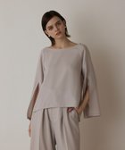 【グレース コンチネンタル/GRACE CONTINENTAL】のスリットスリーブトップ ベージュ|ID: prp329100004599452 ipo3291000000032695742