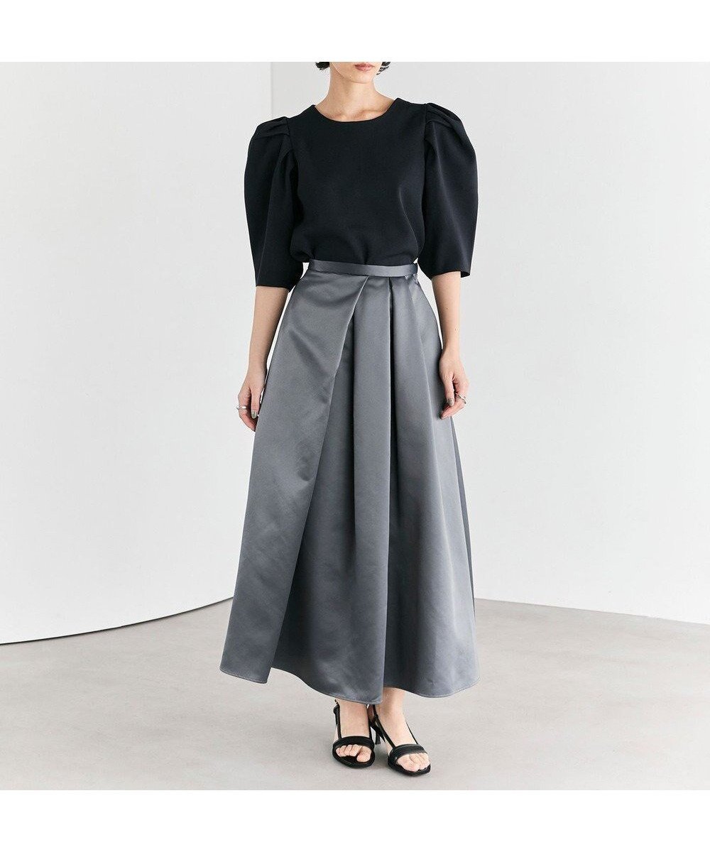 【ハッシュニュアンス/#Newans】のヘビーサテンフレアースカート インテリア・キッズ・メンズ・レディースファッション・服の通販 founy(ファニー) ファッション Fashion レディースファッション Fashion for Women スカート Skirts エレガント 上品 Elegant サテン Satin, Glossy Fabric チュール Tulip, Tulip Motif フォルム Silhouette, Form フレア Flare, Flared プリーツ Pleats, Pleated ペチコート Petticoat, Underskirt ラグジュアリー Luxury, Elegant ランダム Random, Irregular A/W・秋冬 Autumn/Winter グレー|ID: prp329100004599461 ipo3291000000034245558