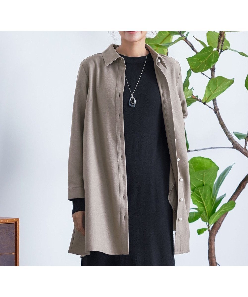 【ティアクラッセ/Tiaclasse】の【洗える】ウール調パールボタンシャツチュニックブラウス インテリア・キッズ・メンズ・レディースファッション・服の通販 founy(ファニー) ファッション Fashion レディースファッション Fashion for Women トップス・カットソー Cut & Sew Tops シャツ・ブラウス・オフィスカジュアル Elegant Blouses & Button-Ups ウォッシャブル Machine Washable 春 Spring 洗える Machine Washable 秋 Autumn シューズ Shoes, Footwear チュニック Tunic, Long Top 長袖 Long Sleeve, Full Sleeve パール Pearl, Pearl Accent フレア Flare, Flared ポケット Pocket, Pocket Detail ロング Long, Long-Length 冬 Winter / This Winter A/W・秋冬 Autumn/Winter 再入荷 Restock / Back in Stock エレガント 上品 Elegant 新作・新入荷 New Arrivals / New In モカ|ID: prp329100004599462 ipo3291000000033712639