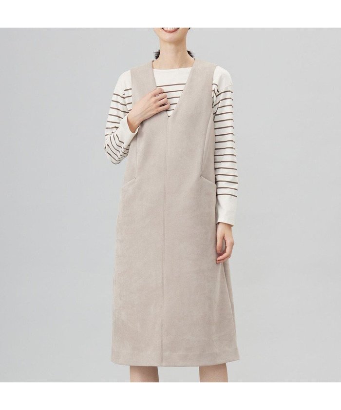 【ジェイ プレス/J.PRESS】の【洗える】スウェードダンボール ジャンパースカート インテリア・キッズ・メンズ・レディースファッション・服の通販 founy(ファニー) https://founy.com/ ファッション Fashion レディースファッション Fashion for Women スカート Skirts インナー Innerwear 洗える Machine Washable トレンド Trend, Trending Now ブルゾン Blouson, Bomber Jacket ポケット Pocket, Pocket Detail A/W・秋冬 Autumn/Winter エレガント 上品 Elegant |ID: prp329100004599464 ipo3291000000033642208