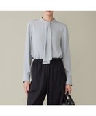 【アイシービー/iCB】の【WEB限定カラーあり・速乾・洗える】BackSatinAmunzen スカーフタイブラウス フォグブルー系[WEB限定]|ID: prp329100004599465 ipo3291000000032695931