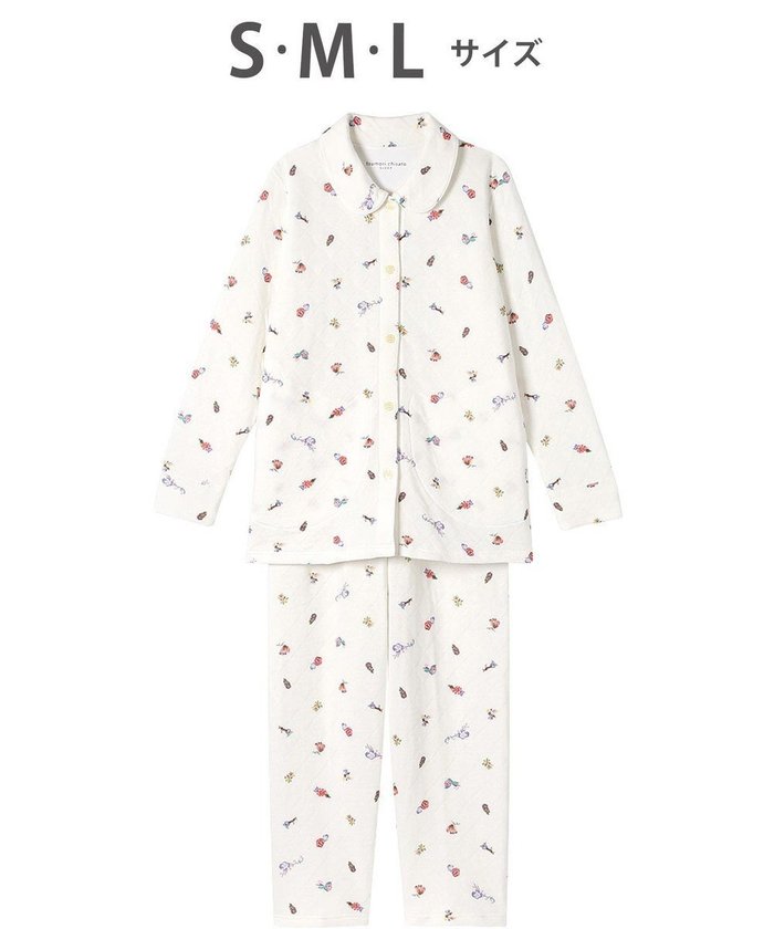 【ツモリチサト スリープ/tsumori chisato SLEEP】のツモリチサト パジャマ 長袖 長ズボン 綿混(本体) あったか レディース UDW454 /ワコール インテリア・キッズ・メンズ・レディースファッション・服の通販 founy(ファニー) https://founy.com/ ファッション Fashion レディースファッション Ladies' Fashion Online トップス・カットソー Tops/Tshirt キルト Quilt ネコ Cat パジャマ Pajamas ボトム Bottom ポケット Pocket モチーフ Motif 長袖 Long Sleeve |ID: prp329100004599521 ipo3291000000032696298