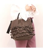 【アンビリオン/UNBILLION】のカシュカシュ cachecache / ナイロンフリル2wayトートバッグ ブラウン|ID: prp329100004599543 ipo3291000000032696512