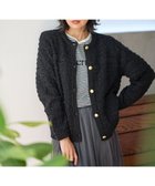 【エニィファム/any FAM】の【洗濯機可】ツイードニットジャケット 人気、トレンドファッション・服の通販 founy(ファニー) ファッション Fashion レディースファッション Ladies' Fashion Online おすすめ Recommend カーディガン Cardigan ジャケット Jacket タートル Turtle ツイード Tweed デニム Denim エレガント 上品 Elegant 再入荷 Restock/Back In Stock/Re Arrival A/W・秋冬 Aw・Autumn/Winter・Fw・Fall-Winter thumbnail ブラック×ブラック|ID: prp329100004599549 ipo3291000000032696574