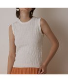 【グレース コンチネンタル/GRACE CONTINENTAL】のモノグラムニットトップ 人気、トレンドファッション・服の通販 founy(ファニー) ファッション Fashion レディースファッション Ladies' Fashion Online トップス・カットソー Tops/Tshirt ニット Knit Tops おすすめ Recommend アンサンブル Ensemble カーディガン Cardigan コンパクト Compact シンプル Simple スマート Smart セーター Sweater 夏 Summer 春 Spring S/S・春夏 Ss・Spring/Summer thumbnail ホワイト|ID: prp329100004599597 ipo3291000000032697117