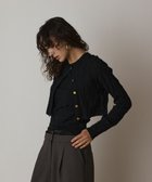 【グレース コンチネンタル/GRACE CONTINENTAL】のモノグラムニットカーディガン ブラック|ID: prp329100004599599 ipo3291000000032697143