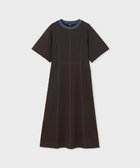 【ポール スミス/Paul Smith】のコントラスト ステッチ ジャージー ドレス チョコレートブラウン|ID: prp329100004599605 ipo3291000000032697179