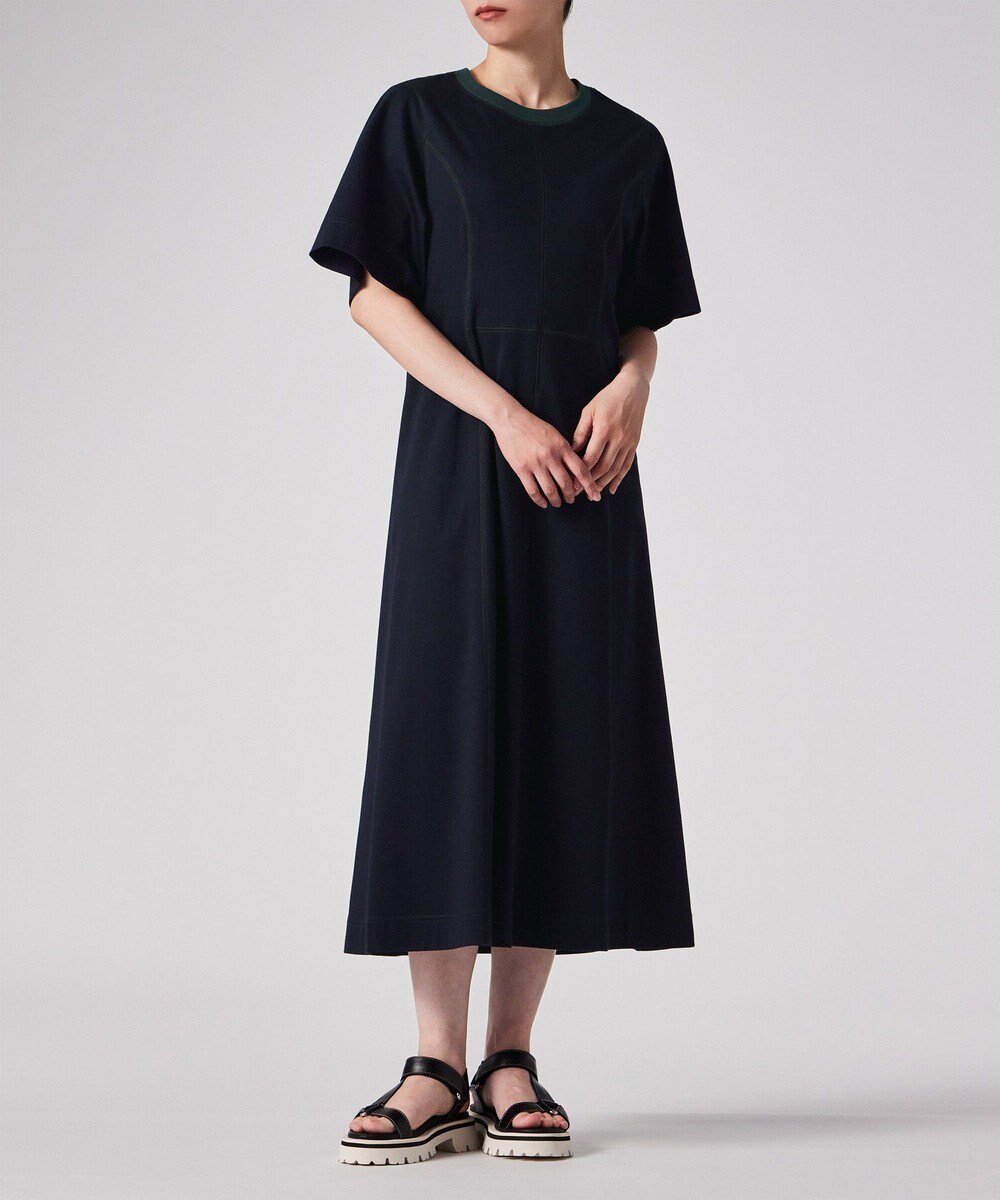 【ポール スミス/Paul Smith】のコントラスト ステッチ ジャージー ドレス 人気、トレンドファッション・服の通販 founy(ファニー) 　ファッション　Fashion　レディースファッション　Fashion for Women　ワンピース　Dresses　フォーマル・パーティードレス・結婚式用ドレス　Elegant & Casual Dresses　エレガント 上品　Elegant　カッティング　Cutting Detail　ドレス　Dress, One-Piece　フェミニン　Feminine, Girly　フレア　Flare, Flared　リラックス　Relax, Relaxed Fit　ワーク　Workwear, Utility Style　夏　Summer　S/S・春夏　SS, Spring/Summer, Warm Season　A/W・秋冬　Autumn/Winter　 other-1|ID: prp329100004599605 ipo3291000000033153546
