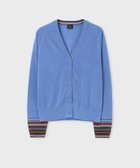 【ポール スミス/Paul Smith】のデザイン ステッチ Vネック カーディガン サックスブルー|ID: prp329100004599606 ipo3291000000032697187