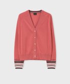 【ポール スミス/Paul Smith】のデザイン ステッチ Vネック カーディガン コーラル|ID: prp329100004599606 ipo3291000000032697192
