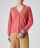 【ポール スミス/Paul Smith】のデザイン ステッチ Vネック カーディガン 人気、トレンドファッション・服の通販 founy(ファニー) ファッション Fashion レディースファッション Fashion for Women トップス・カットソー Cut & Sew Tops カーディガン・羽織り Layered Style Cardigans Vネックトップス V-Neck Tops / V-Cut Neckline Shirts カーディガン Cardigan, Knitwear ストライプ Stripe, Striped Pattern フェミニン Feminine, Girly 夏 Summer S/S・春夏 SS, Spring/Summer, Warm Season A/W・秋冬 Autumn/Winter 羽織 Haori, Light Jacket thumbnail コーラル|ID: prp329100004599606 ipo3291000000033604014