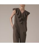 【グレース コンチネンタル/GRACE CONTINENTAL】のフリルサロペット カーキ|ID: prp329100004599615 ipo3291000000035825572