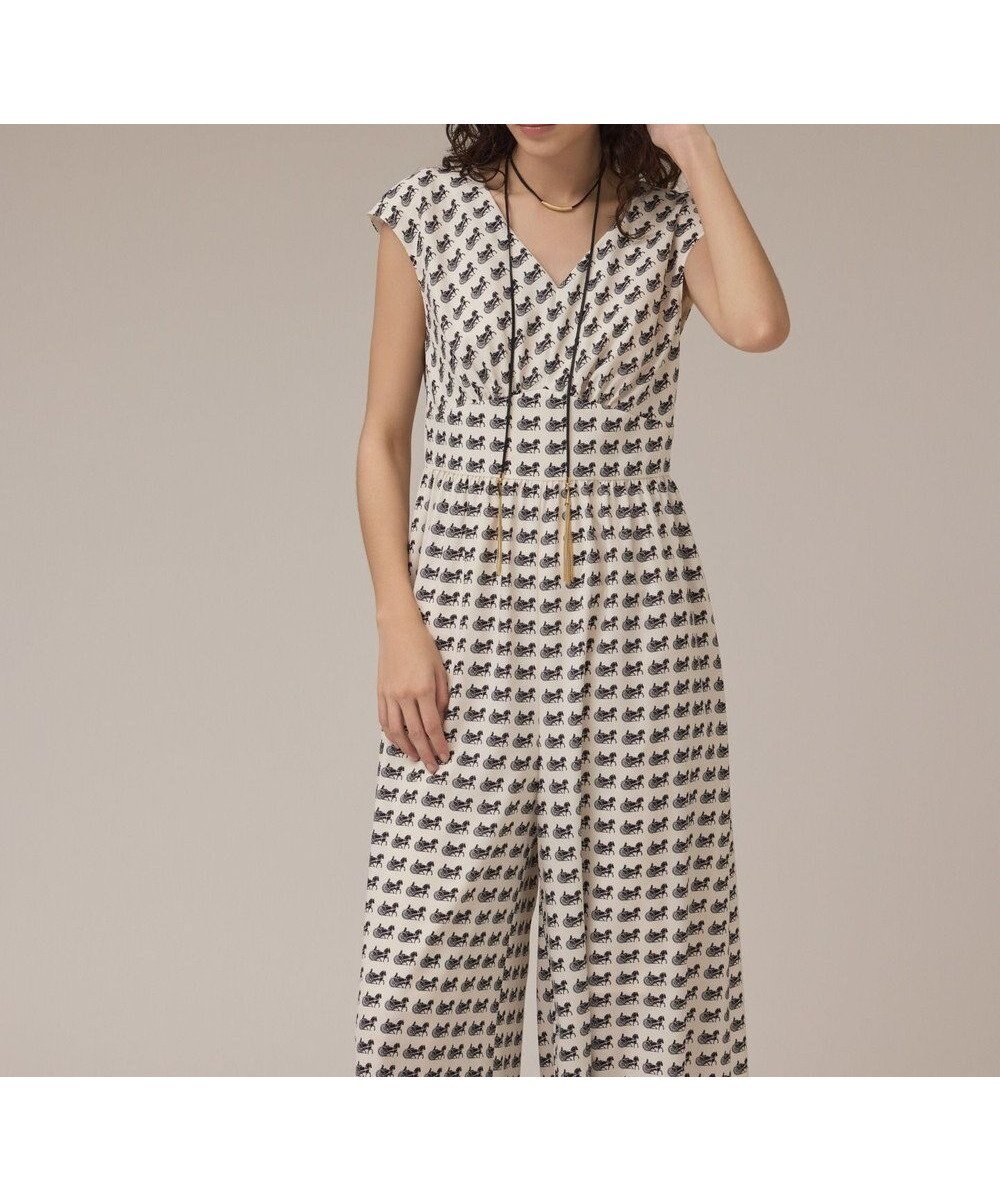 【グレース コンチネンタル/GRACE CONTINENTAL】のホースプリントサロペット 人気、トレンドファッション・服の通販 founy(ファニー) 　ファッション　Fashion　レディースファッション　Ladies' Fashion Online　ワンピース　Dress　オールインワン ワンピース　All In One Dress　サロペット　Salopette　NEW・新作・新着・新入荷　New Arrivals　サロペット　Overalls　プリント　Print　夏　Summer　春　Spring　S/S・春夏　Ss・Spring/Summer　 other-1|ID: prp329100004599616 ipo3291000000032697252