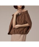 【グレース コンチネンタル/GRACE CONTINENTAL】のケープ風2WAYトップ ブラウン|ID: prp329100004599617 ipo3291000000032697268