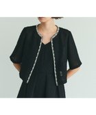 【グレース コンチネンタル/GRACE CONTINENTAL】のメッシュツイードジャケット ブラック|ID: prp329100004599619 ipo3291000000032697275
