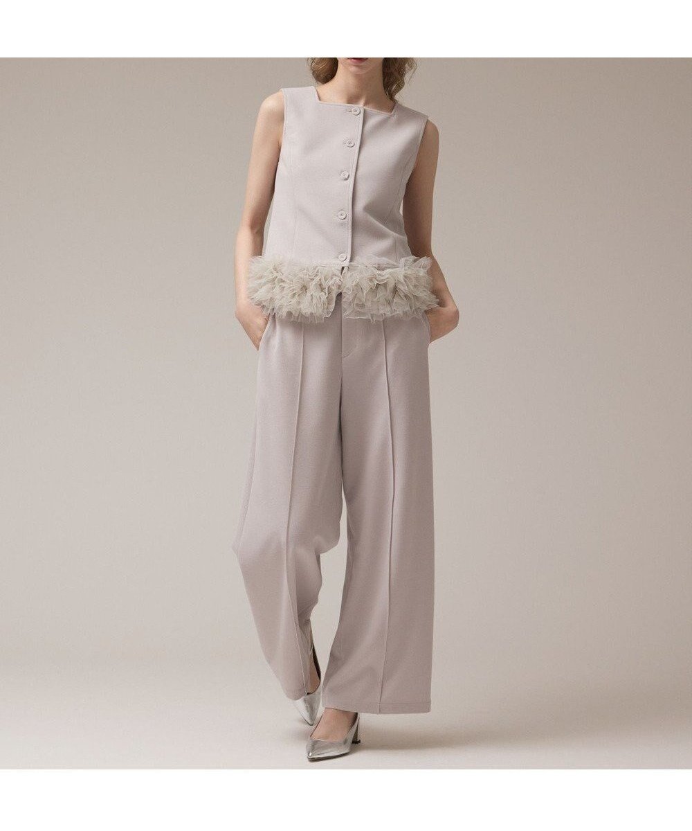 【グレース コンチネンタル/GRACE CONTINENTAL】のチュールヘムカットトップ 人気、トレンドファッション・服の通販 founy(ファニー) 　ファッション　Fashion　レディースファッション　Ladies' Fashion Online　トップス・カットソー　Tops/Tshirt　NEW・新作・新着・新入荷　New Arrivals　ベスト　Vest　夏　Summer　春　Spring　S/S・春夏　Ss・Spring/Summer　 other-1|ID: prp329100004599623 ipo3291000000032697295