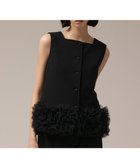 【グレース コンチネンタル/GRACE CONTINENTAL】のチュールヘムカットトップ ブラック|ID: prp329100004599623 ipo3291000000032697298